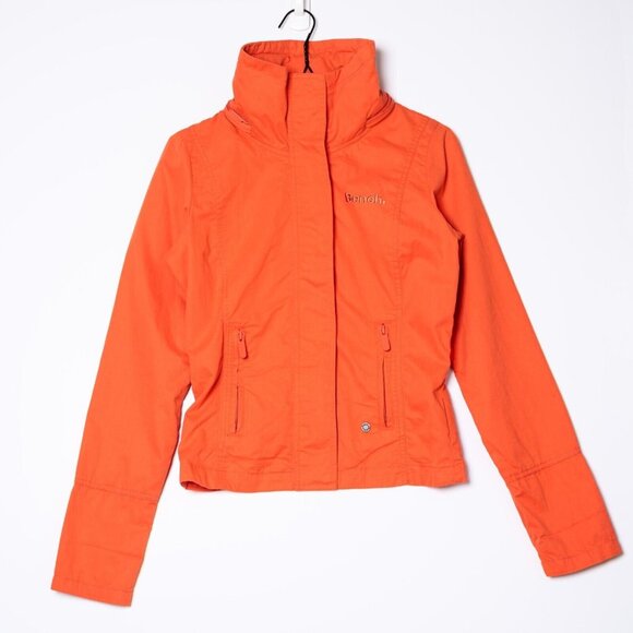 Bench Jacket Women's Small Spring Coat Softshell Light Hiking Windbreaker Collar - Picture 1 of 7